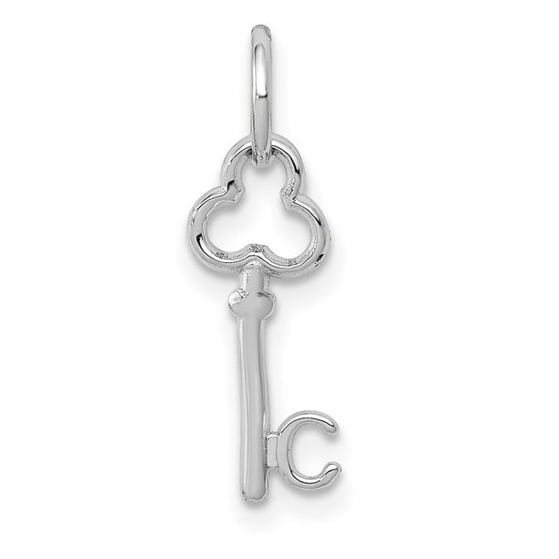 14K White Gold C Key Charm 14K White Gold C Key Charm